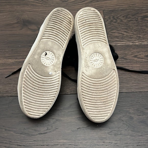 Add Bevan lace up sneakers, black, suede, fur lining - Picture 7 of 7